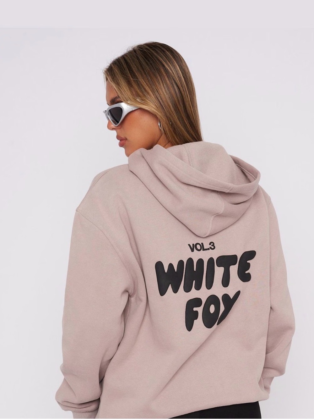 White Fox Boutique Mauve Hoodie Size S/M